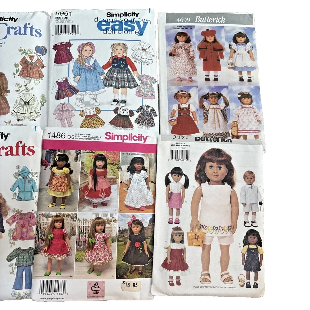 Lot of 8 Simplicity & Butterick 18
